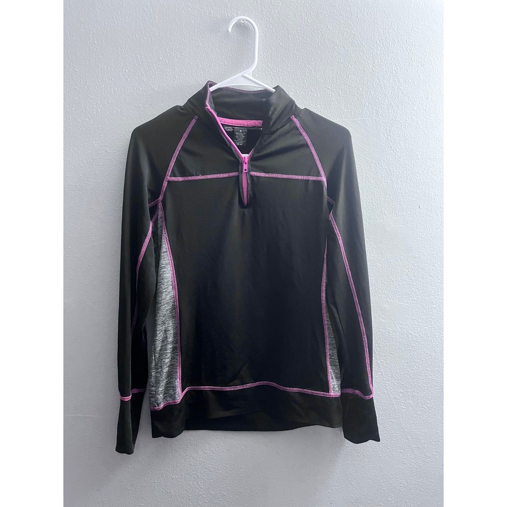 Polly & Esther Womens Running Pullover Top Size S‎ Activewear Quarter Zip